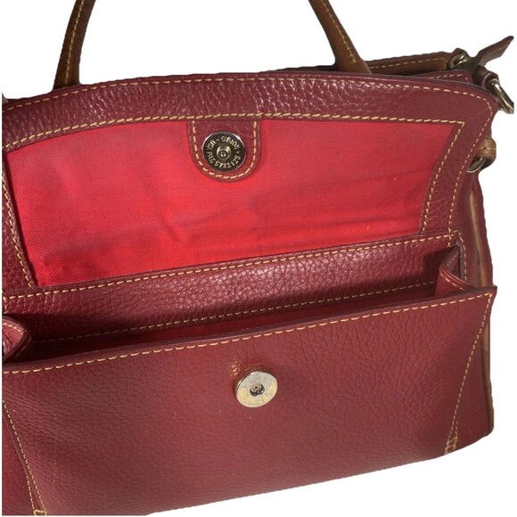 Dooney & Bourke Vintage AWL Satchel Leather Bag w/ Matching Coin Purse – Chestnu - Picture 8 of 16